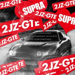 2JZ-GTE RED - ステッカー