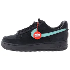 NIKE (ナイキ) ×TIFFANY&CO AIR FORCE 1 LOW 1837 BLACK DZ1382‐001 ティファニー エアフォース1 ローカットスニーカー ブラック/ブルー US9.5/27.5cmのサムネイル