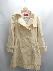 ◇ ⊇◎ Apuweiser-riche アプワイザーリッシェ 長袖 トレンチコート サイズ2 イエロー レディース E  【1411280044476】