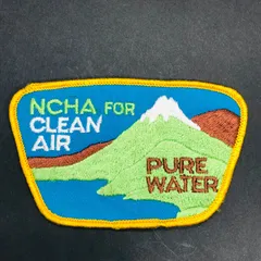 ビンテージ　ワッペン 『 NCHA 』　アメリカ　当時物 　USA 古着　ハンドメイド　素材　ワークシャツ　ツナギ　帽子 ビンテージ　パッチ　(WAP067)