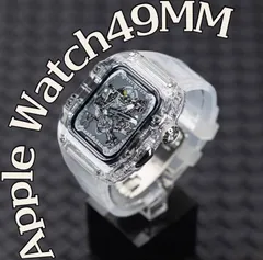 透明　４９ｍｍ　アップルウォッチバンド ラバーベルト カバー　Apple Watch ケース　スポーツ