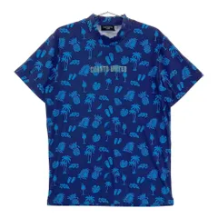 サイズ：M CUARTO UNITED ｸｱﾙﾄﾕﾅｲﾃｯﾄﾞ  ハイネック 半袖Tシャツ 総柄 ネイビー系 [240101249457]# ゴルフウェア メンズ ストストのサムネイル