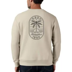 【送料無料】 リーフ メンズ Tシャツ トップス Men's REEF Paradise Fleece Sweatshirt Cream