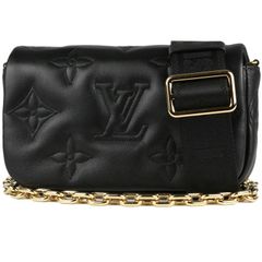 LOUIS VUITTON/ルイ ヴィトン　ウォレット オン ストラップ（ショルダーバッグ/ショルダーウォレット）　モノグラム バブルグラム　ノワール（ブラック）　M81398【未使用品】