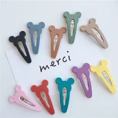 ♡新品♡ミッキーパッチンピン　くまさんパッチンピン　2個セット　韓国アクセサリー
