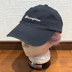 (^w^)b Champion チャンピオン キャップ 帽子 ロゴ刺繍 綿 ストレッチ カジュアル アメカジ ストリート オールシーズン 野球 ゴルフ 黒 ブラック メンズ レディース 男女兼用 サイズ56.5～58.5cm