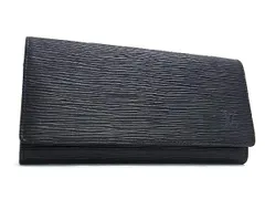 ■新品同様■ LOUIS VUITTON ルイヴィトン M63532 エピ ポルトエン3カルトクレディ 二つ折り 長財布 ウォレット 札入れ ブラック系 AV8844