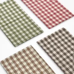 長座布団カバー 約60×110cm 普通判 関東判 ナチュラルチェック 格子柄 素縫い 両面共生地 長辺ファスナー 日本製 ざぶとん ザブトン 座ぶとん 座蒲団のサムネイル