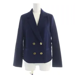 ランバンオンブルー LANVIN en Bleu タグ付き テーラードジャケット ダブル アウター 38 紺 ネイビー 3726209 /ROのサムネイル