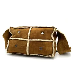 ▶︎sk CHANEL シャネル　ムートンポーチ　ブルー　禿げあり sk CHANEL シャネルムートンポーチブルー禿げあり