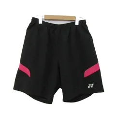 ヨネックス ショートパンツ ボトムス バドミントン スポーツウエア メンズ Lサイズ ブラック YONEX 【中古】