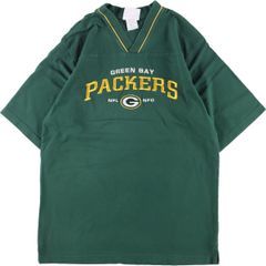 古着 NFL NFL GREEN BAY PACKERS グリーンベイパッカーズ Vネック スポーツTシャツ メンズM/eaa314864