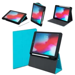 【 FLOAT 】iPadケース 5 in 1 タブレット用スタンド タブレットケース for iPad エジソンラボ (ターコイズ)