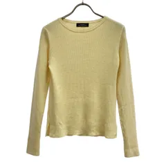 green label relaxing グリーンレーベルリラクシング 長袖 リブニット カットソー オフホワイト レディース 古着