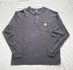 Carhartt カーハート ヘンリーネックポケットTシャツ　長袖Tシャツ　ロングTシャツ　ロンT ※メルカリ便（匿名）発送