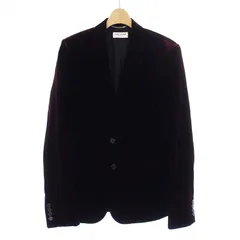 サンローラン パリ SAINT LAURENT PARIS ベロア テーラードジャケット シングル 2B センターベント 48 M ボルドー 464740 /KH ▲Hのサムネイル