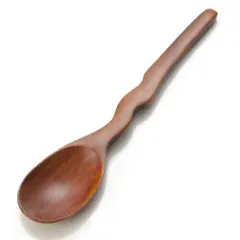 天然木製 スプーン 波型スプーン（小） デザートスプーン おしゃれ かわいい 漆塗り カトラリー