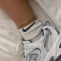 Chain anklet　チェーンアンクレット　サージカルステンレス　金属アレルギーOK つけっぱなしOK 温泉プール海OK
