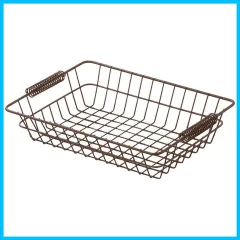 【人気商品】ワイヤーバスケット 両ハンドル34cm 54-70DBR