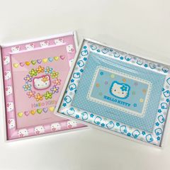 M0622Q🎀 1998年 2点セット ハローキティ 平成レトロ フォトフレーム 🎀 希少 入手困難 レア ハローキティフレーム