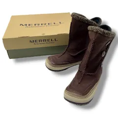 箱付き MERRELL メレル PUFFIN FROST スノーブーツ ムートンブーツ サイドゴア シューズ 靴 J20280 茶色 ブラウン 22cm レディース 冬 ゴーゴー古着久喜倉庫店 No.1214のサムネイル