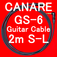 CANARE GS-6 Guitar Cable with Neutrik Gold Plated Plug SL 2m