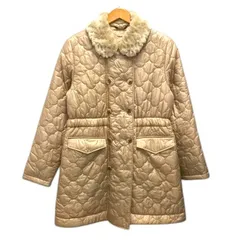 ファミリア Familiar f dash コート ブルゾン アウター ファー キルティング 中綿 長袖 160 ベージュ