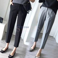 スラックス パンツ レディース 夏用 九分丈 ストレートパンツ 大きいサイズ 就職 ロング おしゃれ 通勤 オフィス ビジネス ボ