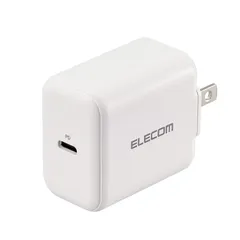 エレコム 充電器 Type-C USB-C コンセント USB PD対応 20W 【 iPhone 16 15 14 Android タブレット 対応 】 ホワイト EC-AC09WH