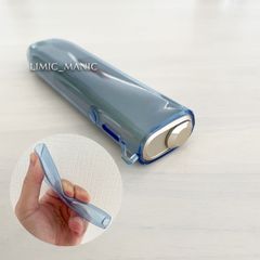 20250703専用【ブルー&パープル 2点セット】アイコス イルマワン / イルマiワン専用 IQOS ILUMA ONE TPU製 ソフト やわらか カバー ケース 着せ替え 衝撃保護 クリア パープル ブルー 半透明
