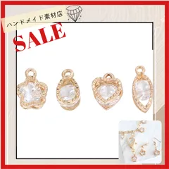 在庫処分セール【種類選択可能 10個】キュービックジルコニア チャーム カン付き お洒落 アクセリーパーツ キーホルダー金具 デコパーツ 激安 韓国  ハンドメイドキット  資材 素材 コネクター 材料 まとめ売り