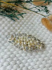 EUM パール＆ビジュー バレッタ