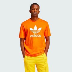 (アディダスオリジナルス) adidas Originals アディカラー トレフォイル 半袖Ｔシャツ Ｔシャツ トップス メンズ IR8000 MENS ADICOLOR TREFOIL SHORT SLEEVE T-SHIRT ORANGE