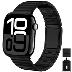 【在庫セール】42/44/45/46/49mm対応 バンド ダブルマグネットクラスプ チタン合金 Watch スポーツ交換用ベルト 軽量 Apple 耐衝撃 Ultra2/Ultra コンパチブル Series 10/9/8/7/SE/6/5/4/3/2/1