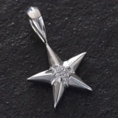 ペンダントトップ メンズ プラチナ メンズペンダントトップ ダイヤモンド スター 星 pt900 ユニセックス ペンダントヘッド 男性 ネックレスヘッド【アクセサリーマート/メルカリShops店】