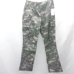 ◇ Θ◎●未使用● BARCEDOS バルセドス ウエストゴム 迷彩柄 カーゴパンツ サイズL カーキ系 メンズ E  【1411280039915】