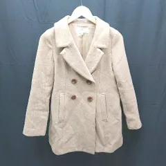 ◇ JILLSTUART ダブルボタン カジュアル シンプル 厚手 冬物 長袖 コート サイズS キャメル レディース E  【1304120032040】