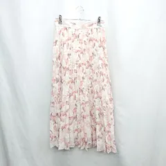 ◇ Θ PROPORTION BODY DRESSING 総柄 ロング プリーツ スカート サイズS ピンク系 レディース E  【1503050027168】
