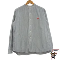 69.DANTON バンドカラー ストライプシャツ 【店舗併売品】