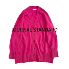 JOURNAL STANDARD カーディガン ピンク カシミヤ混 ウール混 レディース 羽織り Vネック オーバーサイズ 秋冬 ジャーナルスタンダード