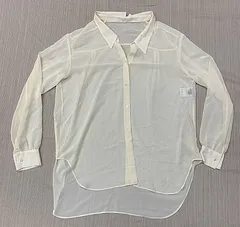 COMME CA ISM コムサ イズム 長袖レースシャツ イエロー L