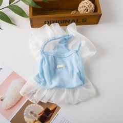 犬服 ドッグウェア 夏服 キャミソール 可愛いヒラヒラタンクトップ オシャレ