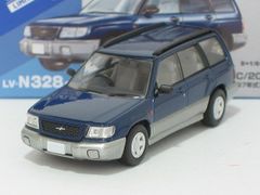 スバル フォレスター C／20（紺／グレー）97年式 LV-N328a【トミーテック社1/64ミニカー】【トミカの時】