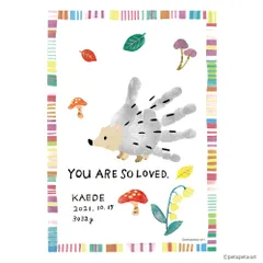 シヤチハタ First Art 手形・足形アート 制作キット A5サイズ ハリネズミ HPSK-A5/H-4 （1点）