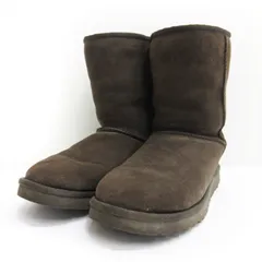 アグ オーストラリア UGG australia W CLASSIC SHORT クラシック ショート ブーツ ムートン 茶 チョコレート US7 24.0cm