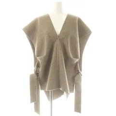 美品 yori グレンチェックジレ ヨリ　ベスト 2025年最新】yori ジレ チェックの人気アイテム - メルカリ