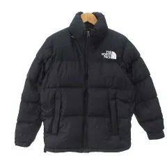 ザノースフェイス THE NORTH FACE Nuptse Jacket ヌプシジャケット ND91841 ダウンジャケット ジップアップ フード ロゴ 刺繍 ワンポイント ブラック 黒 S アウターのサムネイル