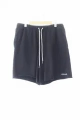 セリーヌ CELINE Embroidered Sweat Shorts エンブロイダリー スウェット ショーツ ショート ハーフ パンツ 2Z063052H XL 黒 ブラック ブランド古着ベクトル 中古241106のサムネイル
