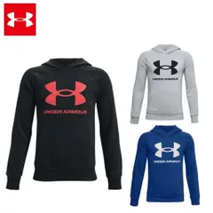 アンダーアーマー 21FW ライバル フリース ロゴ フーディー (1372204) ジュニア キッズ 子供 ウェア パーカー