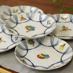 和座の蔵 お皿 セット おしゃれ 食器 九谷焼 小皿 5枚組 果実文 陶器 和食器 取り皿 日本製